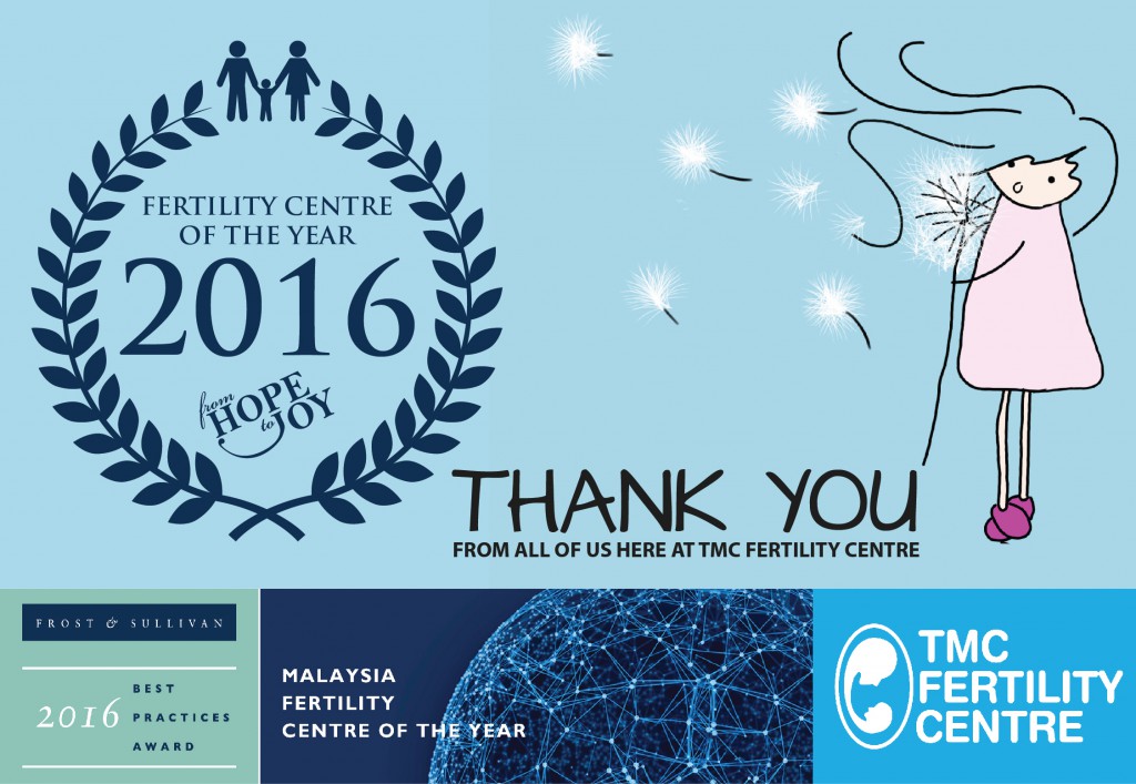 TMC Fertility awarded Frost & Sullivan’s Fertility Centre of The Year, 2016!